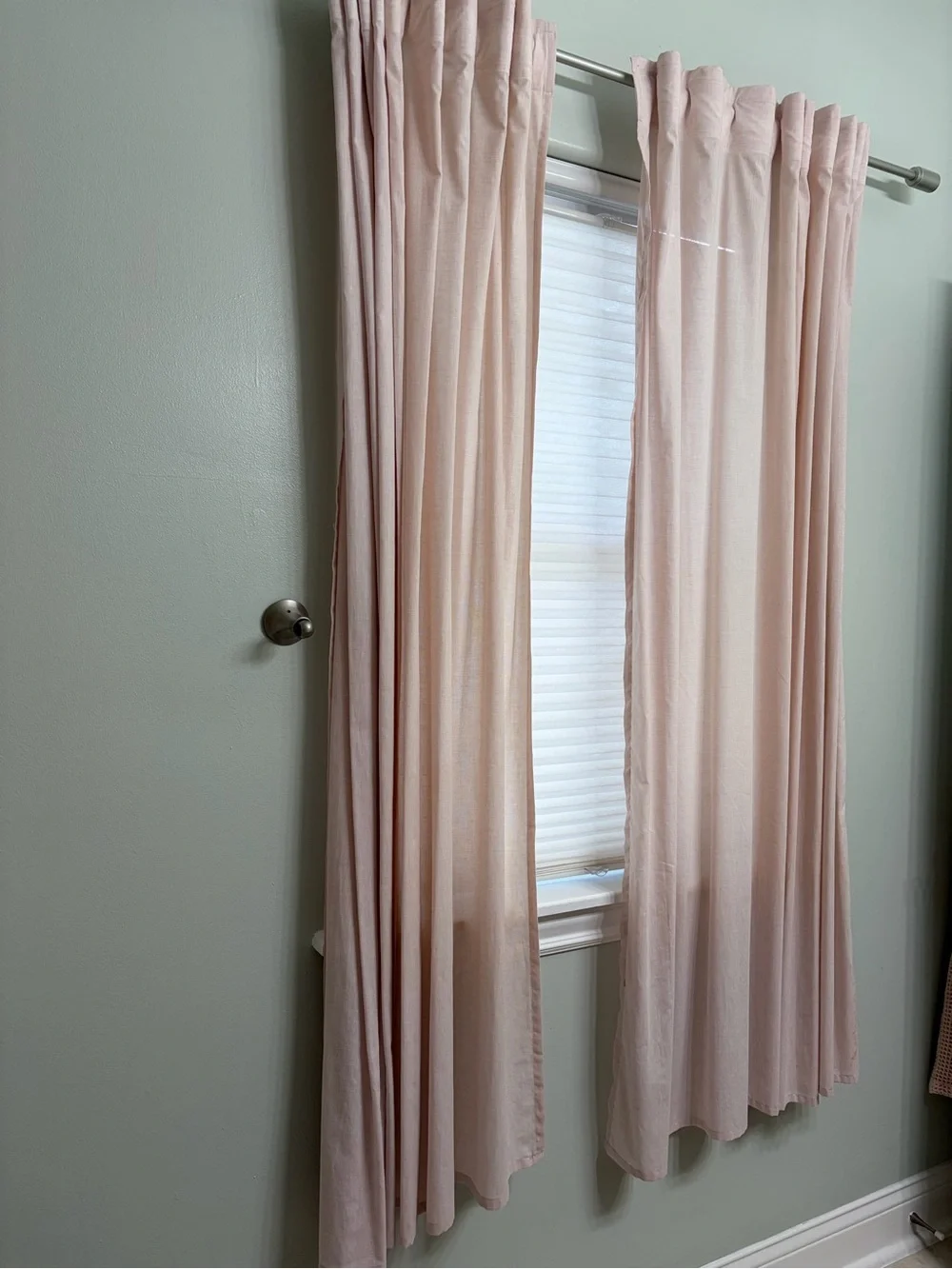 IKEA Pale Pink Curtain Panels Pair